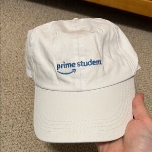 Amazon White Prime Student Hat